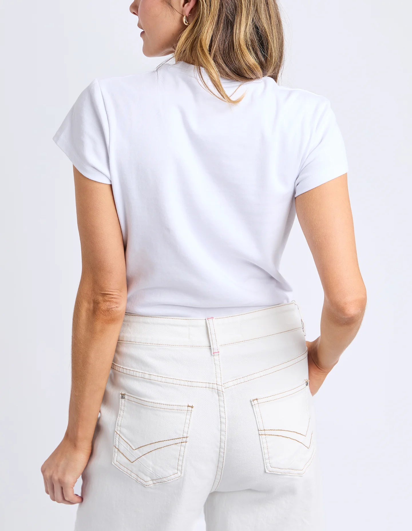 Vera Short Sleeve Tee White