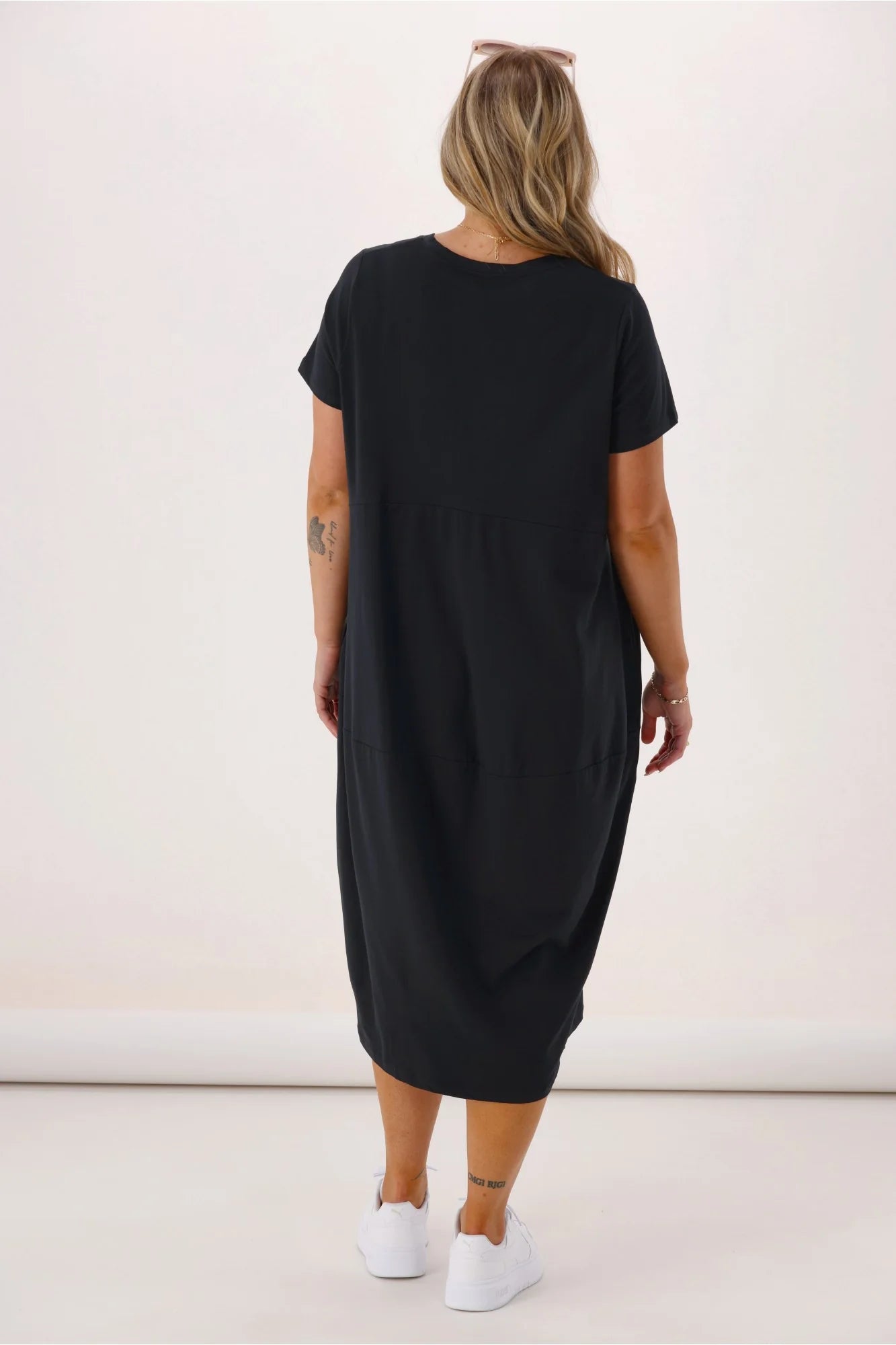 Elm Diana Short Sleeve Dress Black