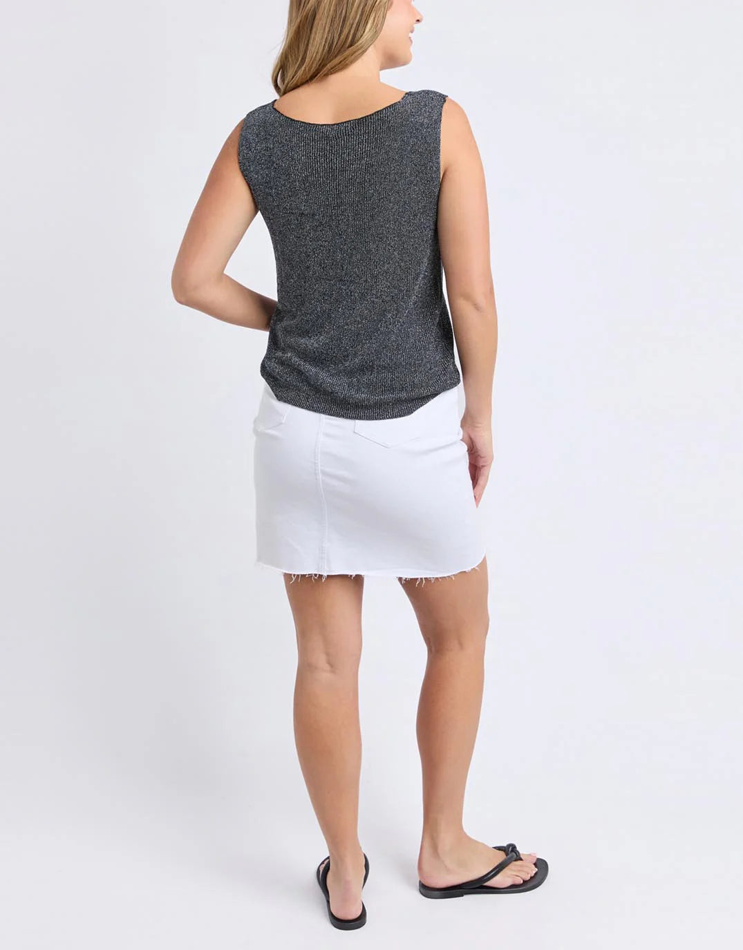 Foxwood Whitby Knit Top Black