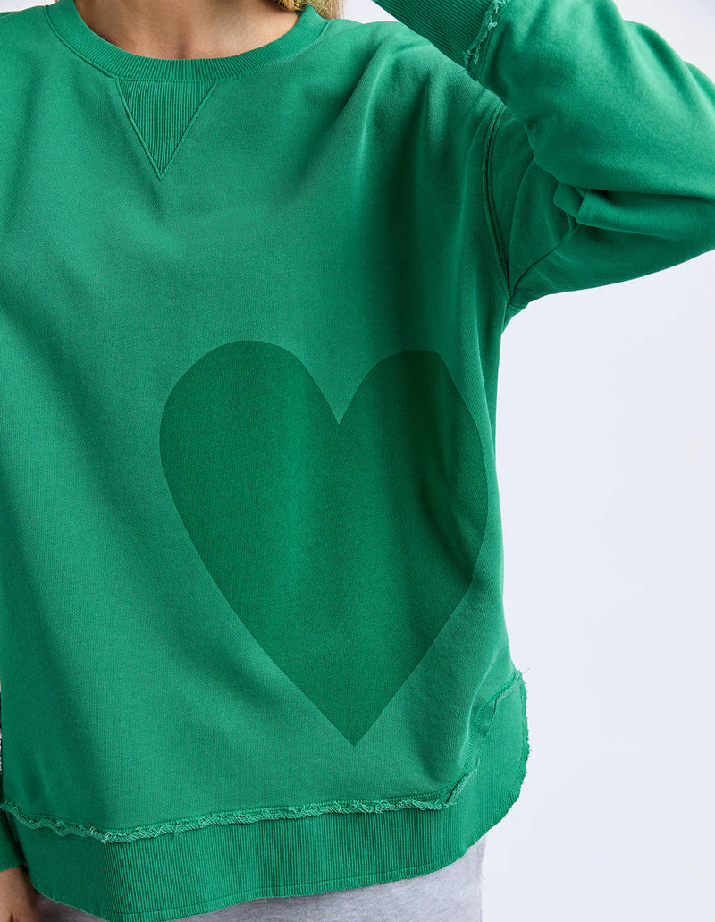 One Heart Crew Charm Pine Green