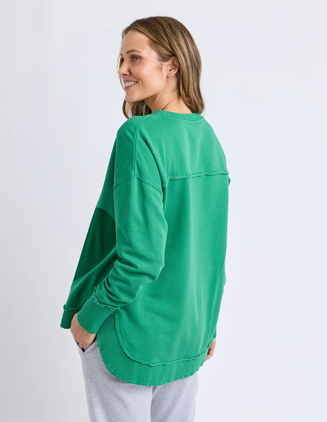 One Heart Crew Charm Pine Green