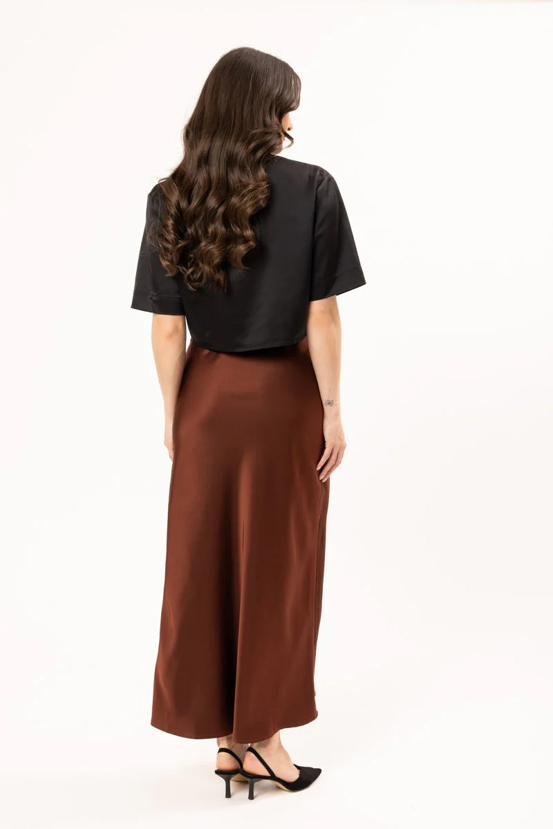 Seeking Lola Viva Skirt Chocolate