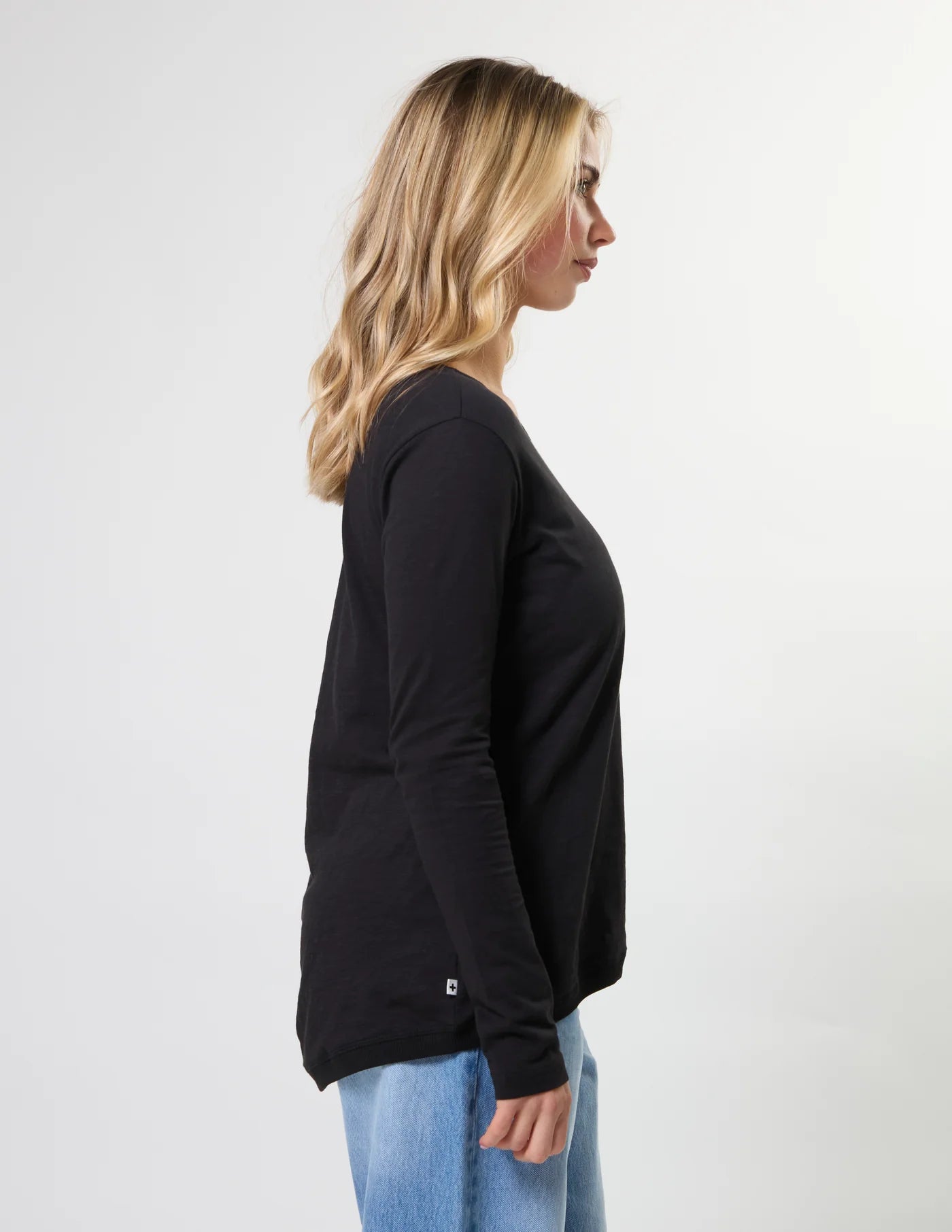 Stella + Gemma Parker Crew Top Black