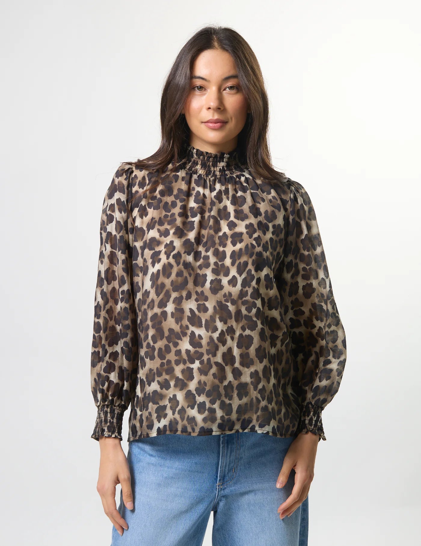 Stella + Gemma Sylvie Blouse Leopardness