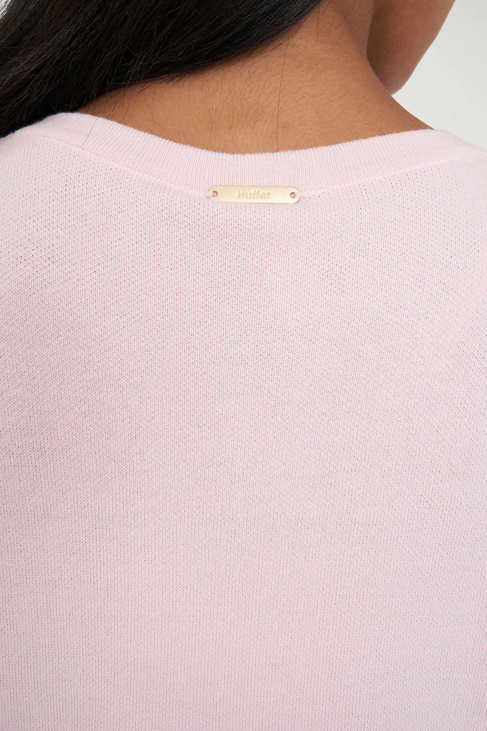 Huffer Neve Crew Pale Rose