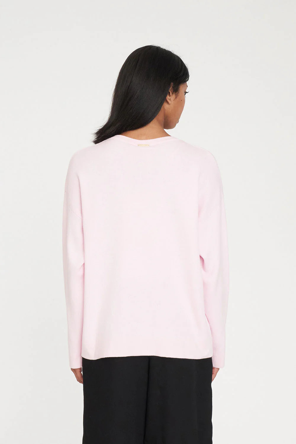 Huffer Neve Crew Pale Rose