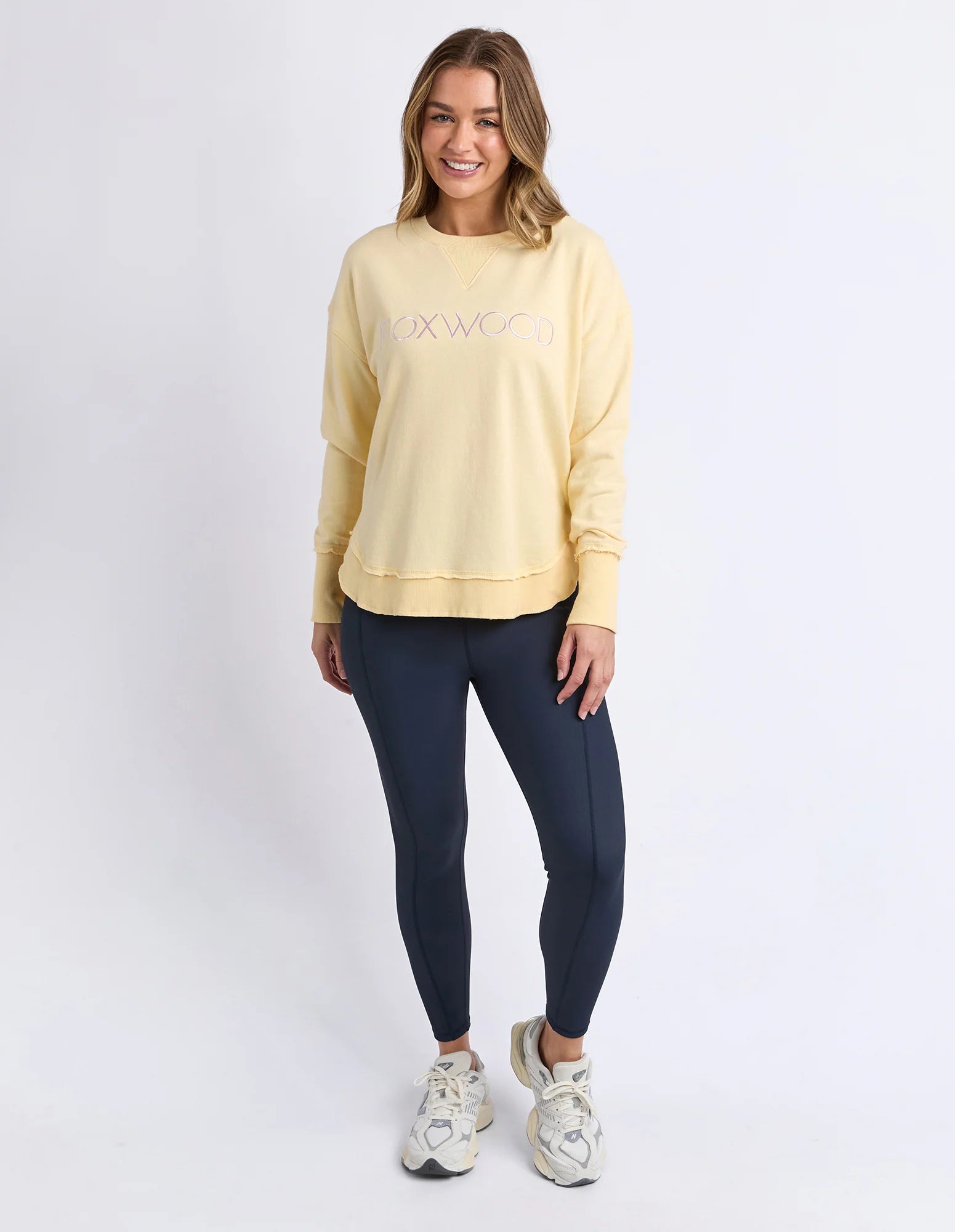 Foxwood Simplified Metallic Crew Lemon