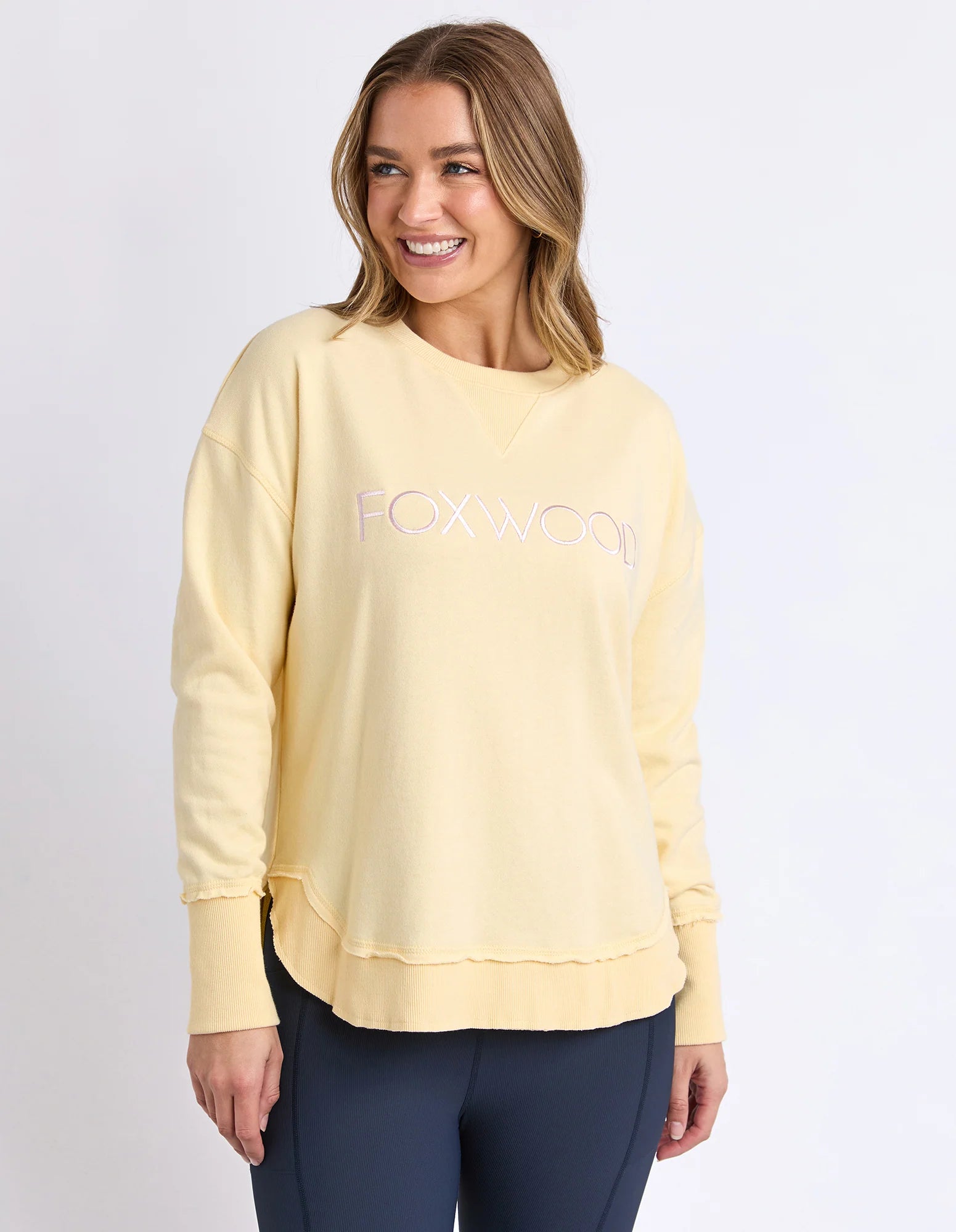 Foxwood Simplified Metallic Crew Lemon