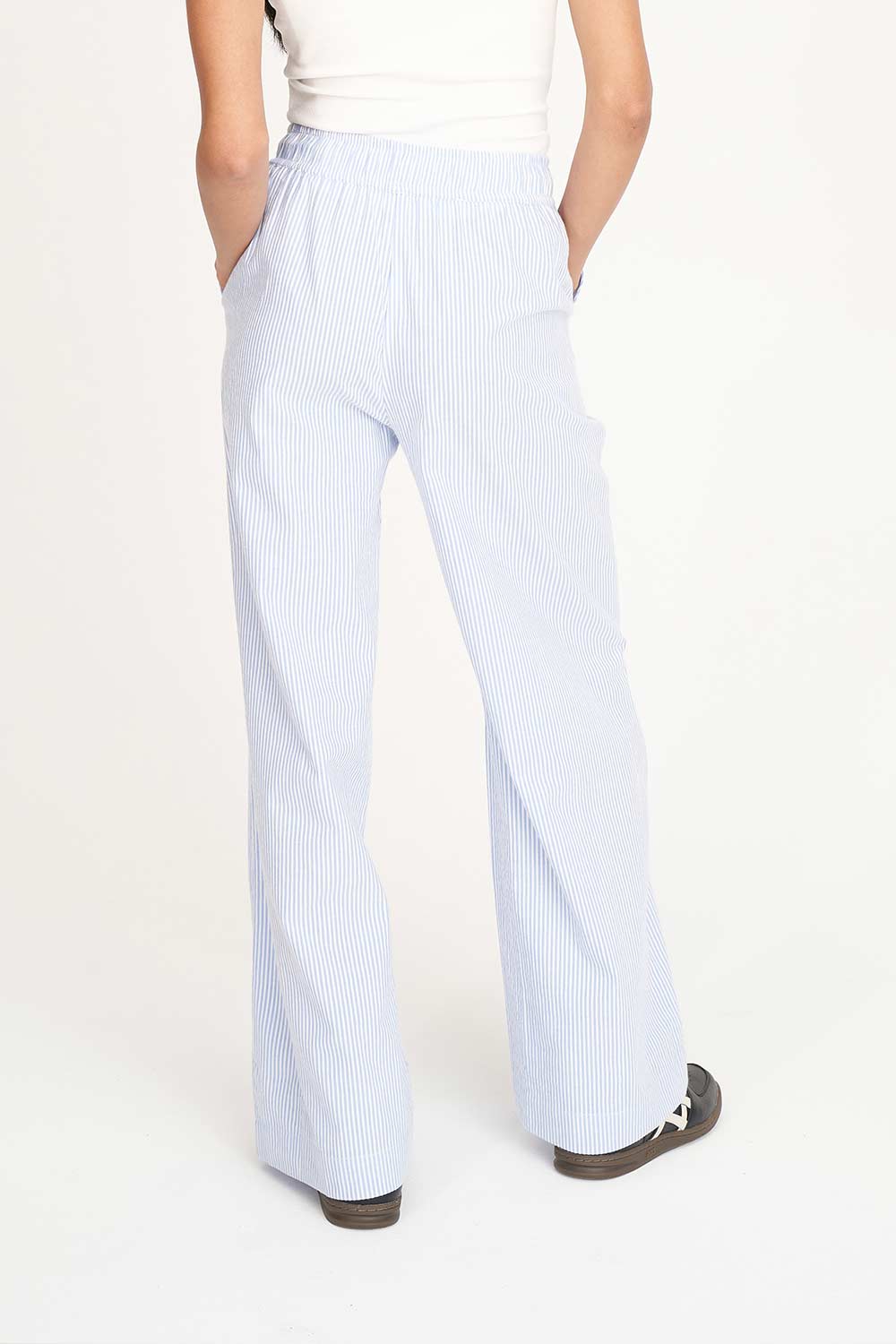 Cruise Lounge Pant Ice Blue Stripe