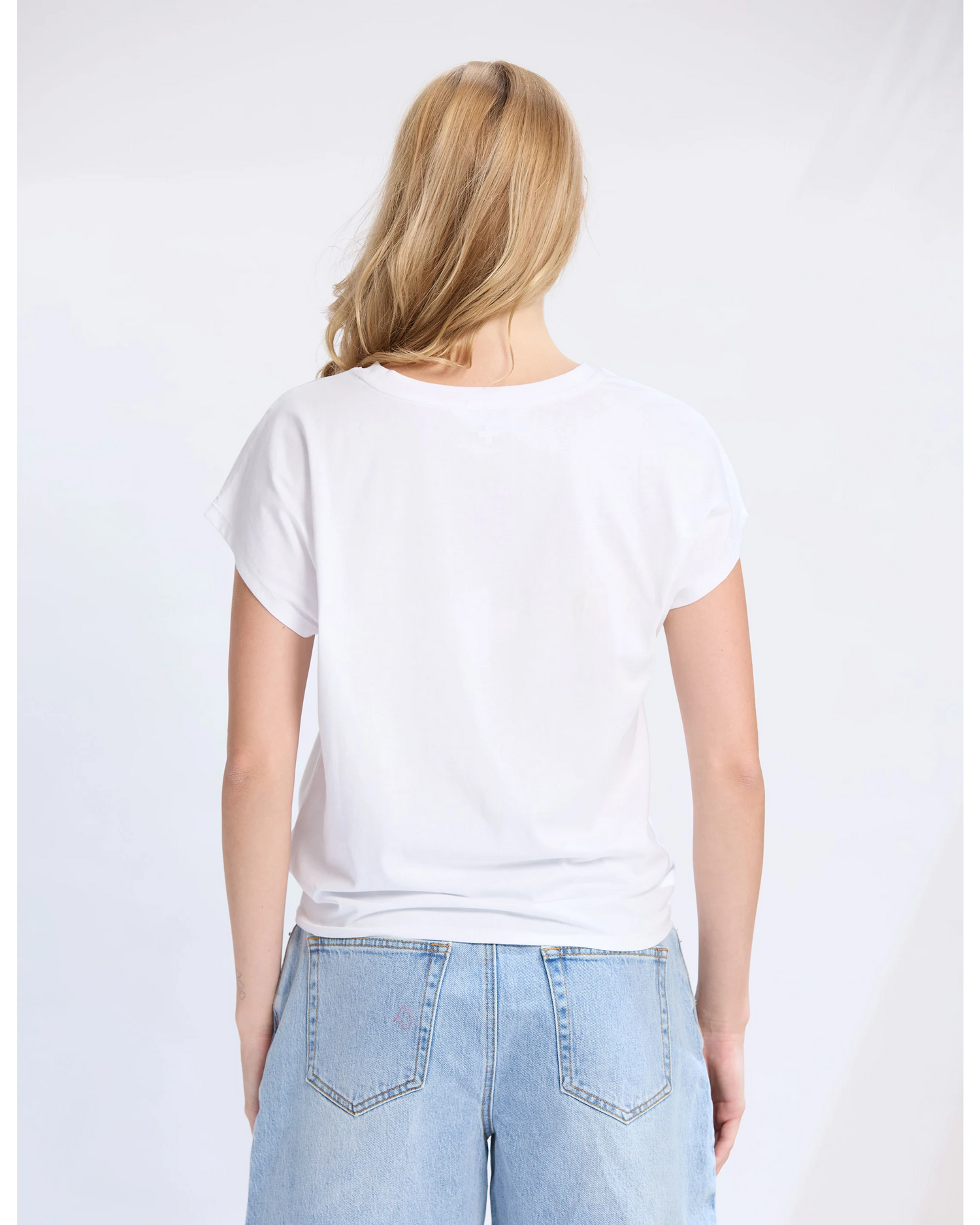 Top Knot Top White