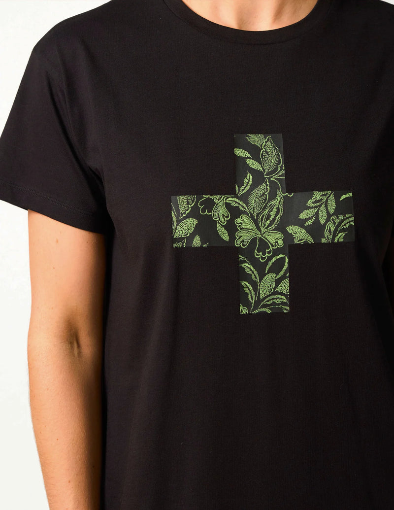 Maxie Tee Dress Ibiza Bloom Black