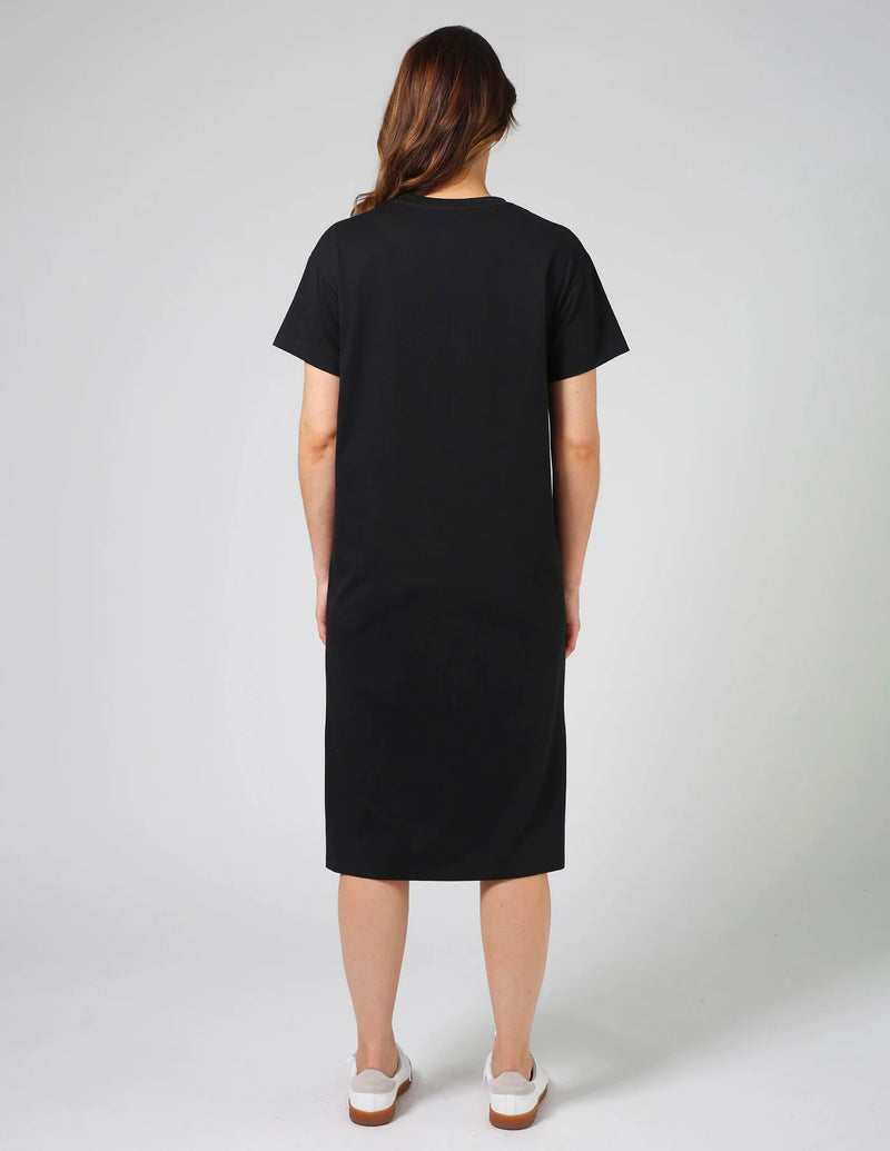 Maxie Tee Dress Ibiza Bloom Black