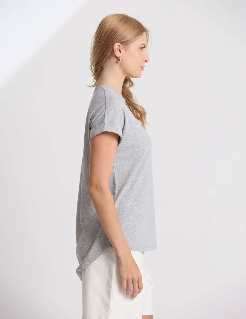 Soho Cuff Crew Grey Marle