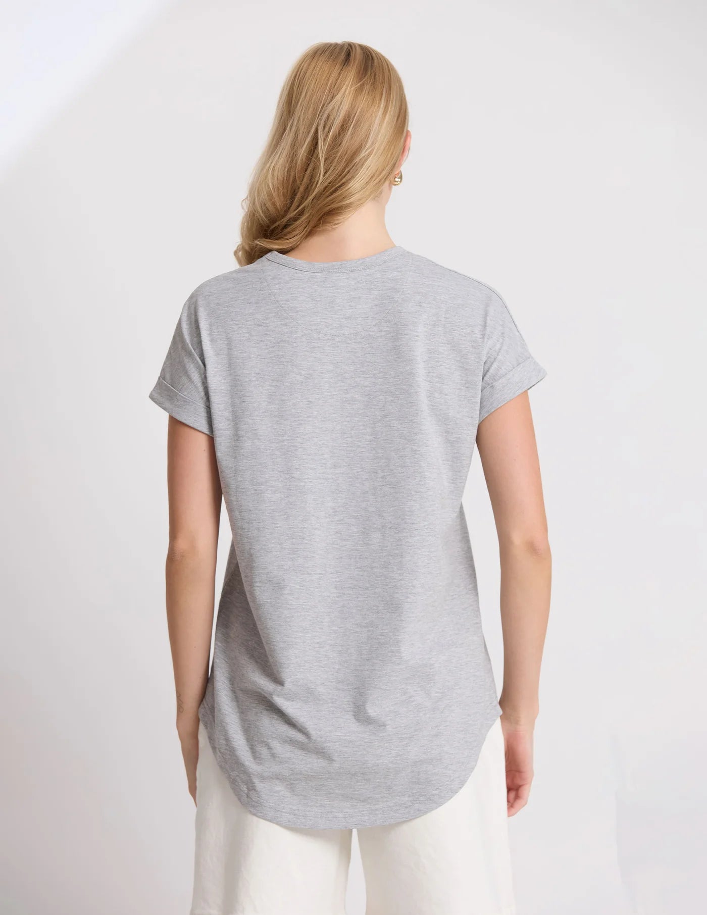 Soho Cuff Crew Grey Marle