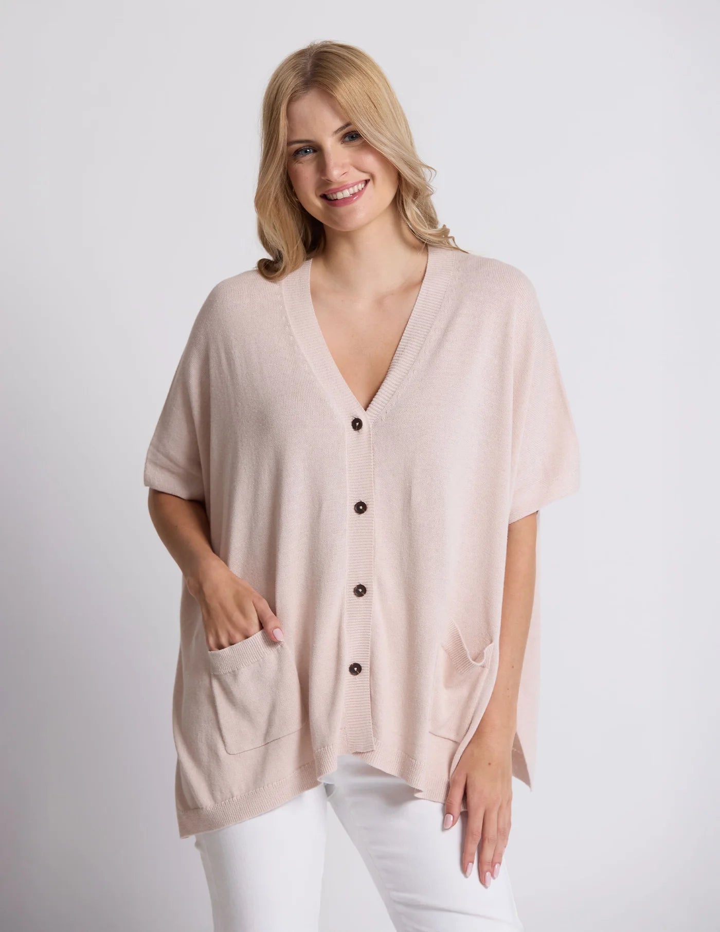 Elliot Cardigan Sugar Almond