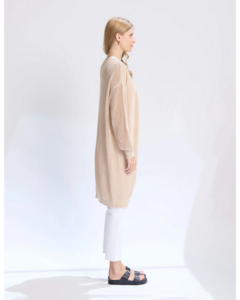 Arizona Mesh Cardigan Natural