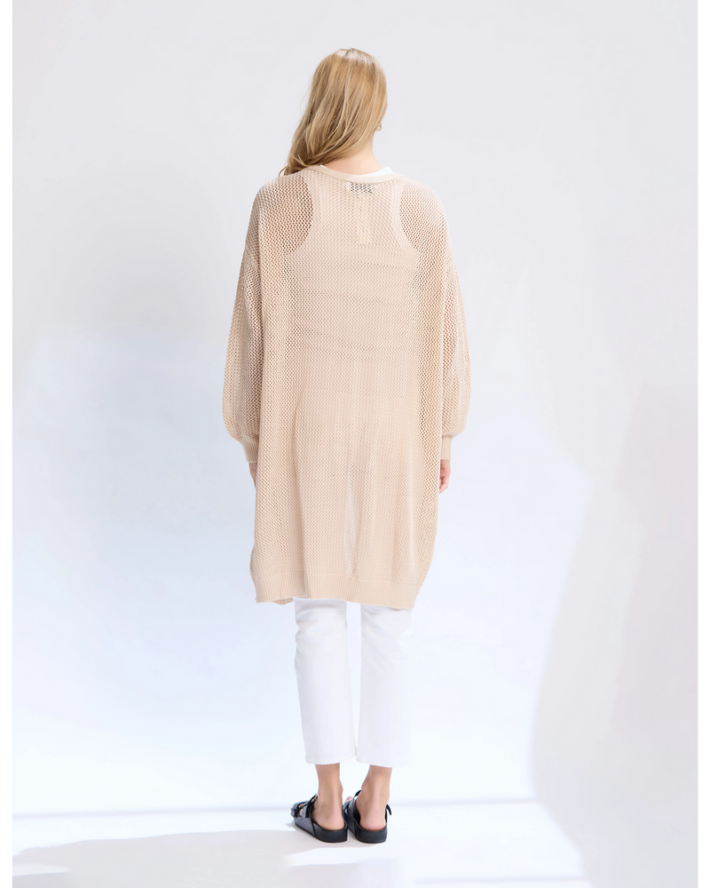 Arizona Mesh Cardigan Natural