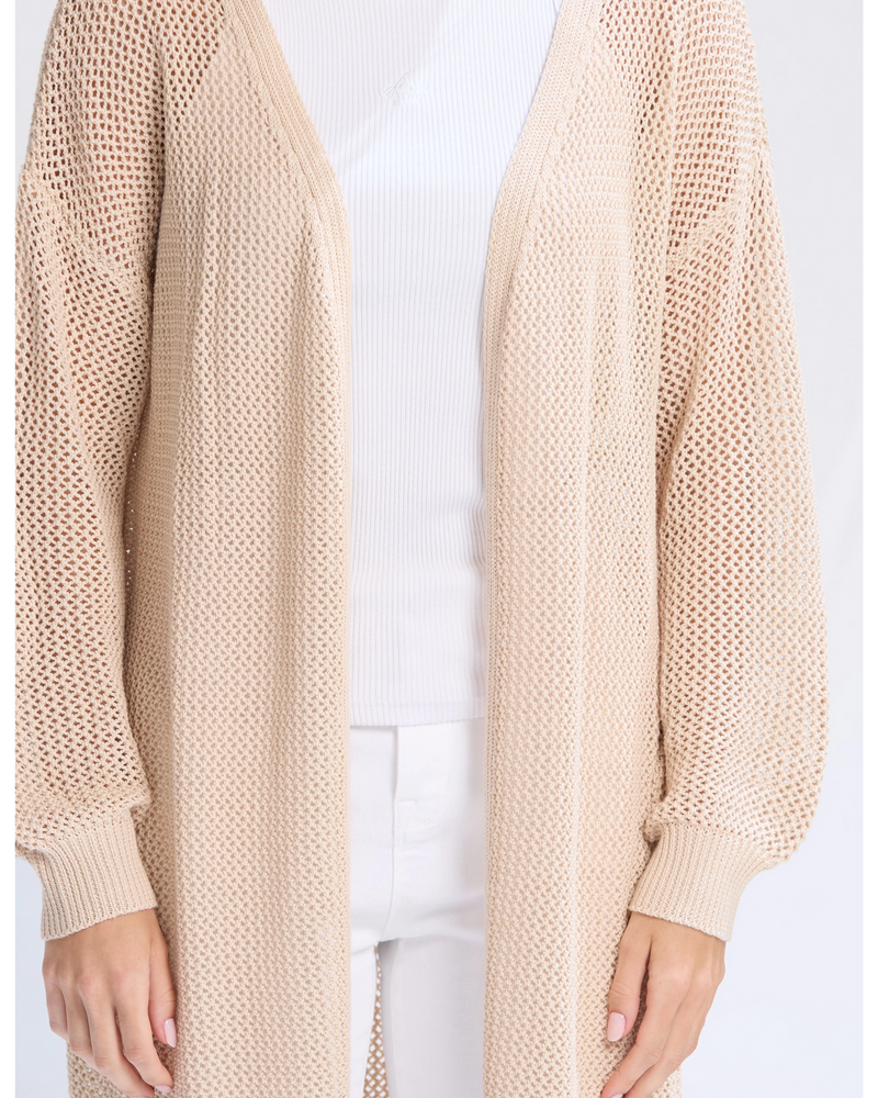 Arizona Mesh Cardigan Natural