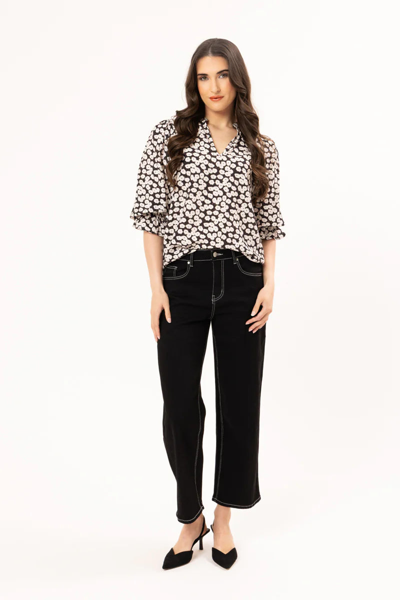 Seeking Lola Graceful Top Midnight Meadow