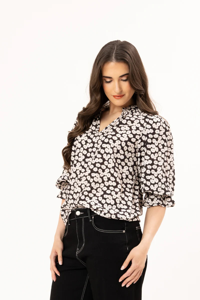 Seeking Lola Graceful Top Midnight Meadow