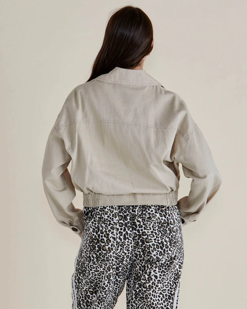 Adaline Crop Trench Coat Beige Neutral