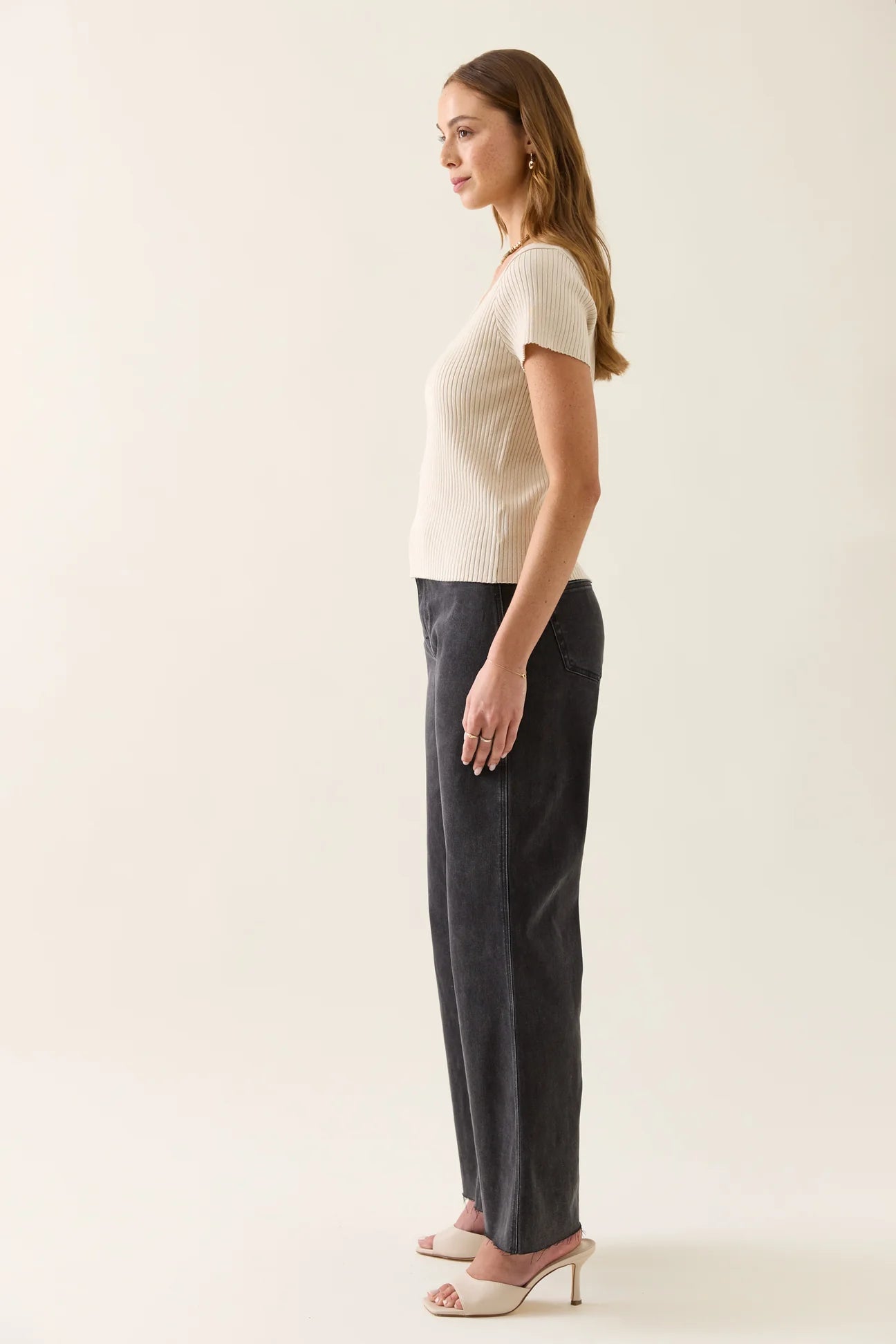 Adele Knit T-Shirt Canvas