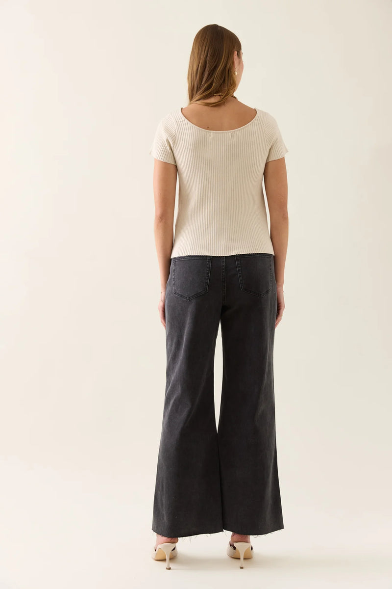 Adele Knit T-Shirt Canvas