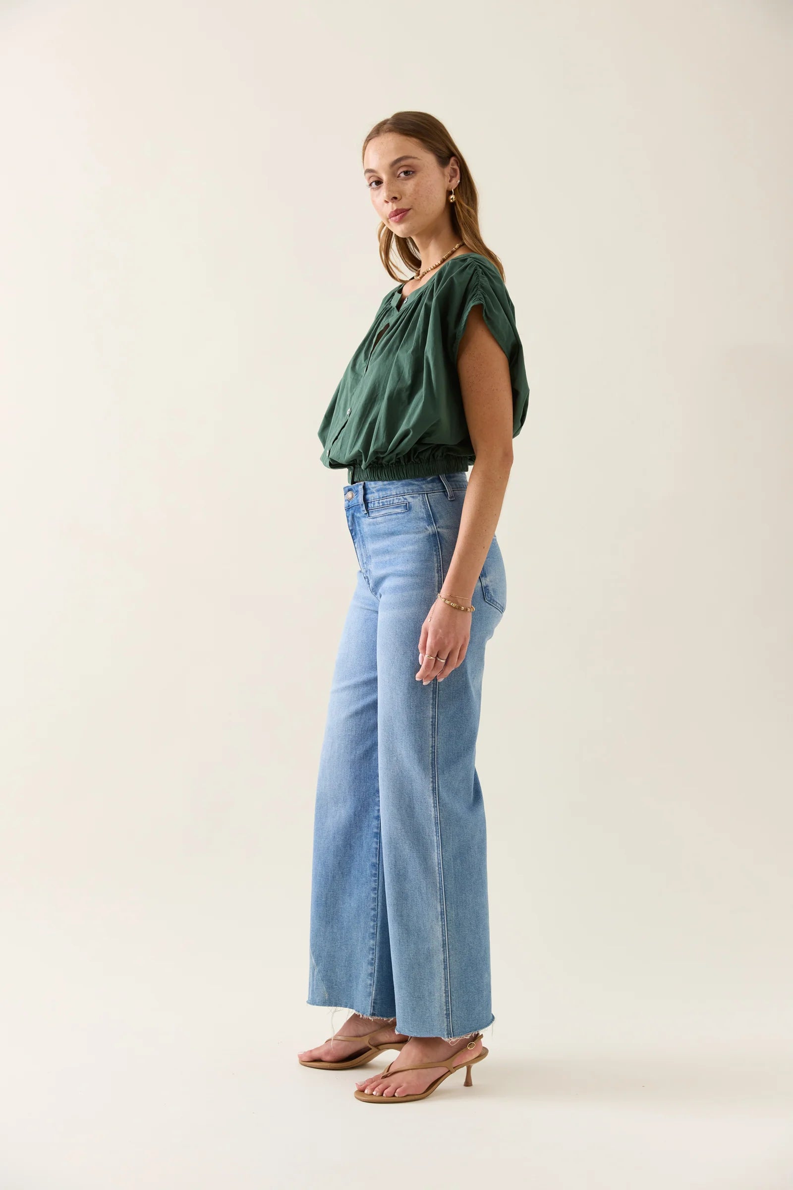 Aurora Reversible Crop Top Myrtle