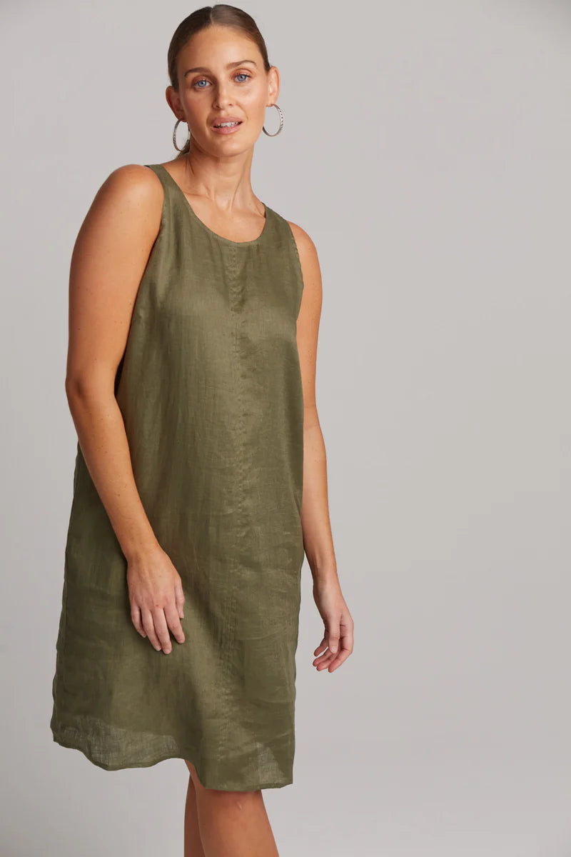 Studio Midi Dress Khaki