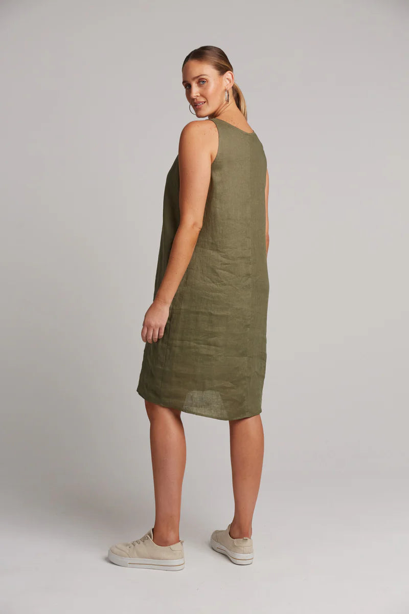 Studio Midi Dress Khaki