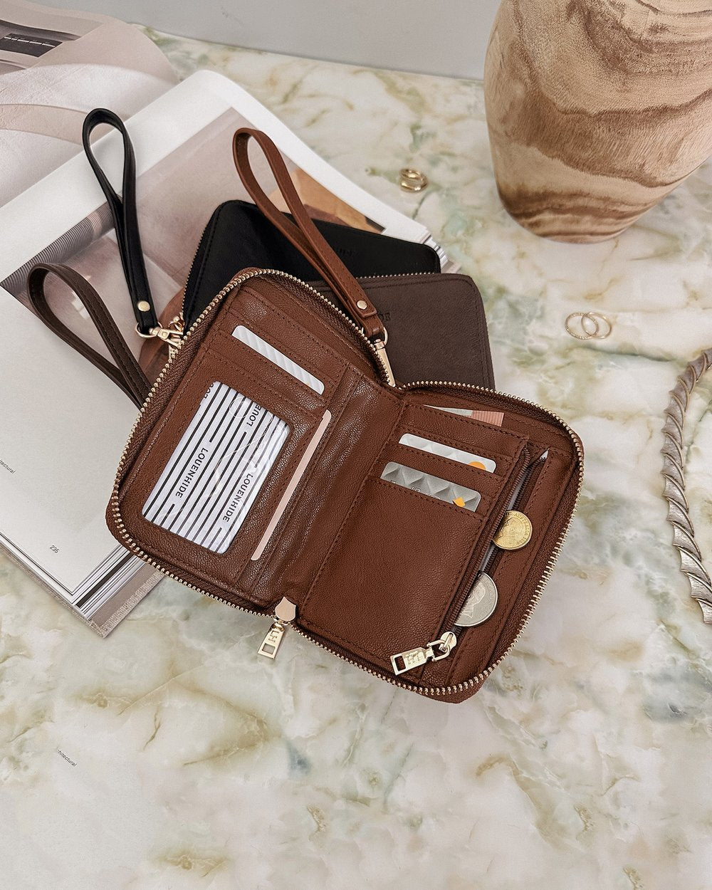 Louenhide Eden Wallet Saddle Chocolate