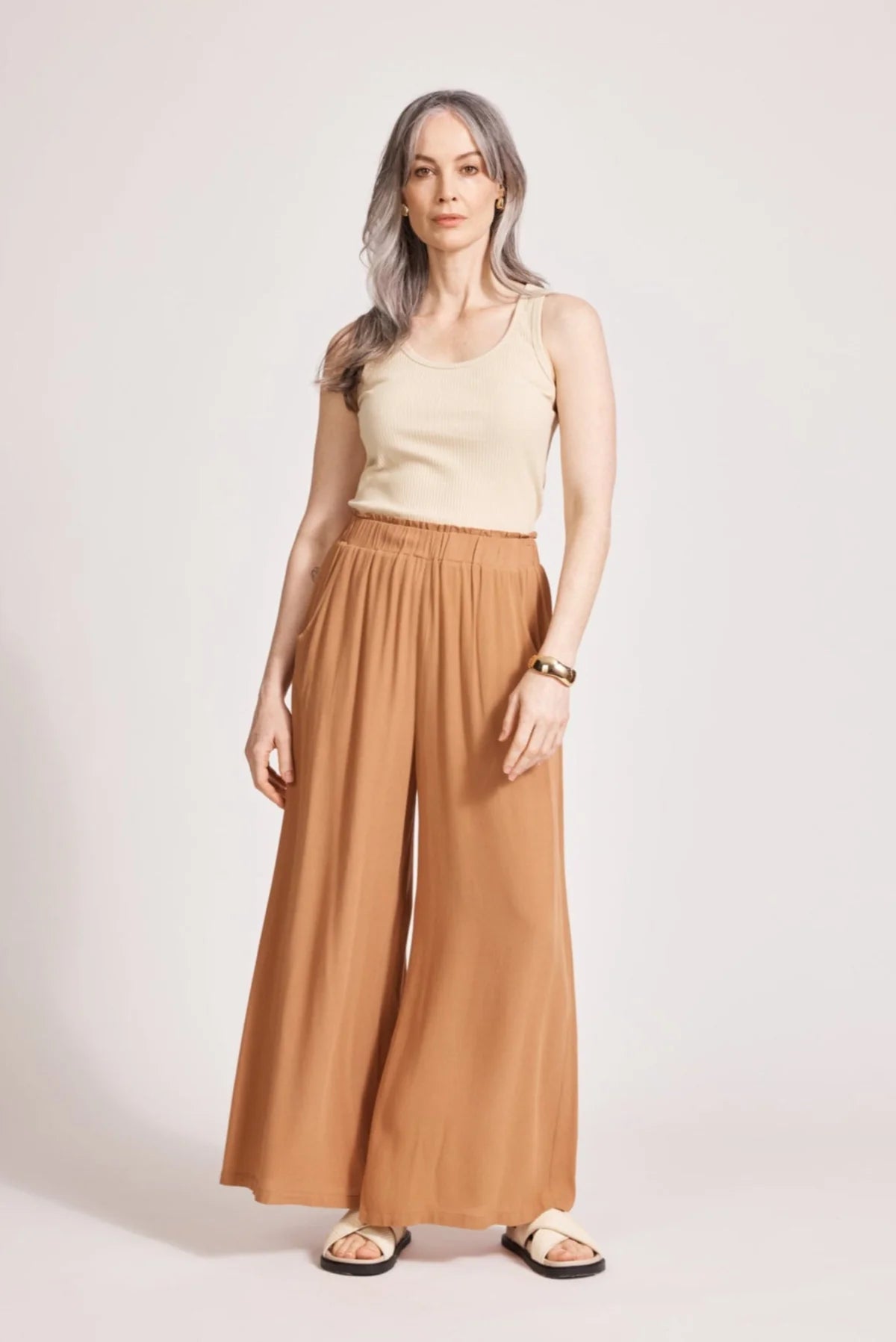 Alegria Palazzo Pant Caramel