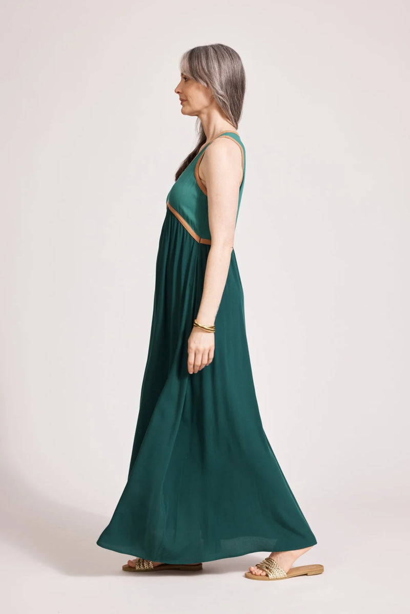 Alegria Spliced Maxi Dress Teal/Lagoon