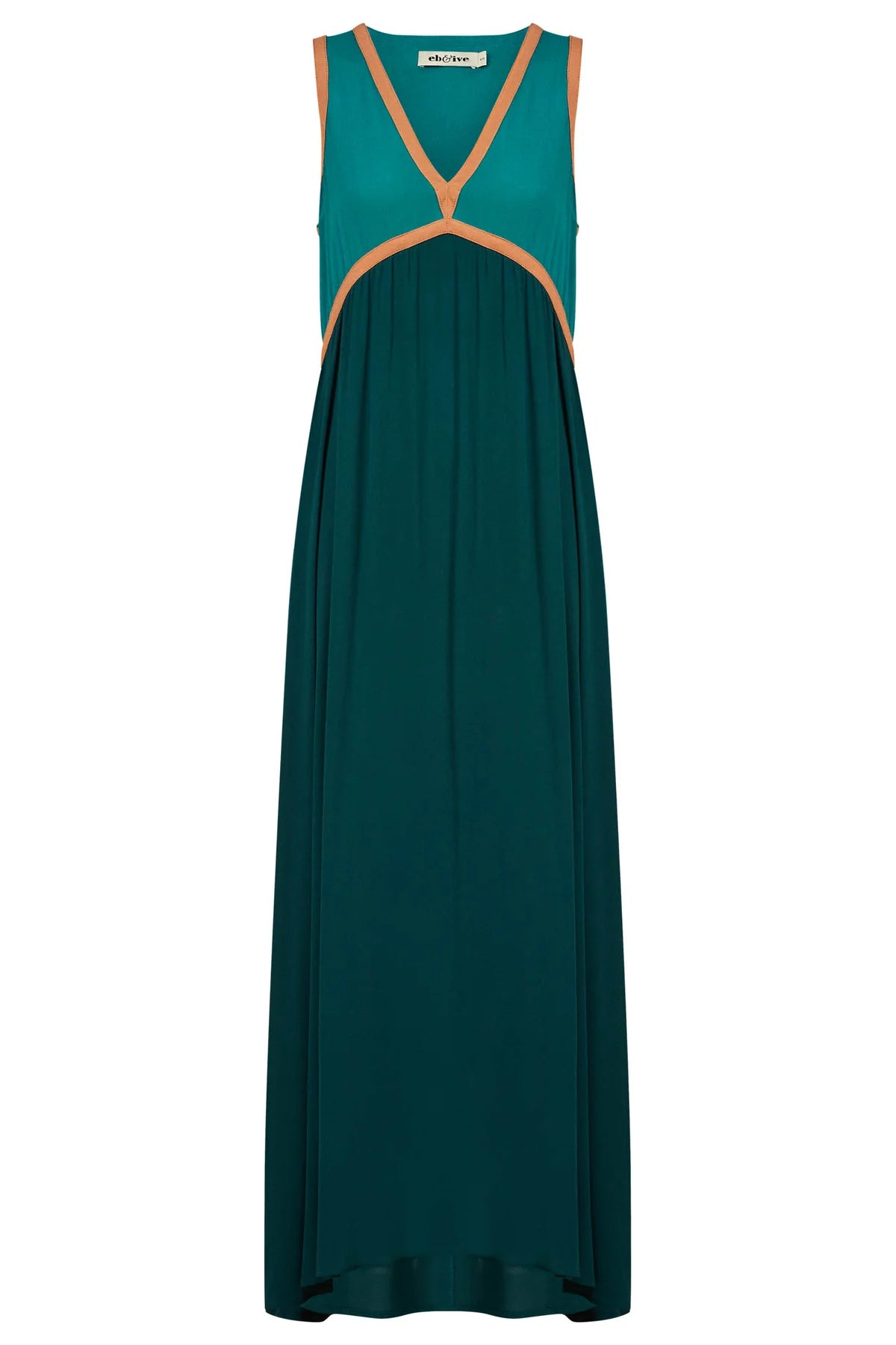 Alegria Spliced Maxi Dress Teal/Lagoon