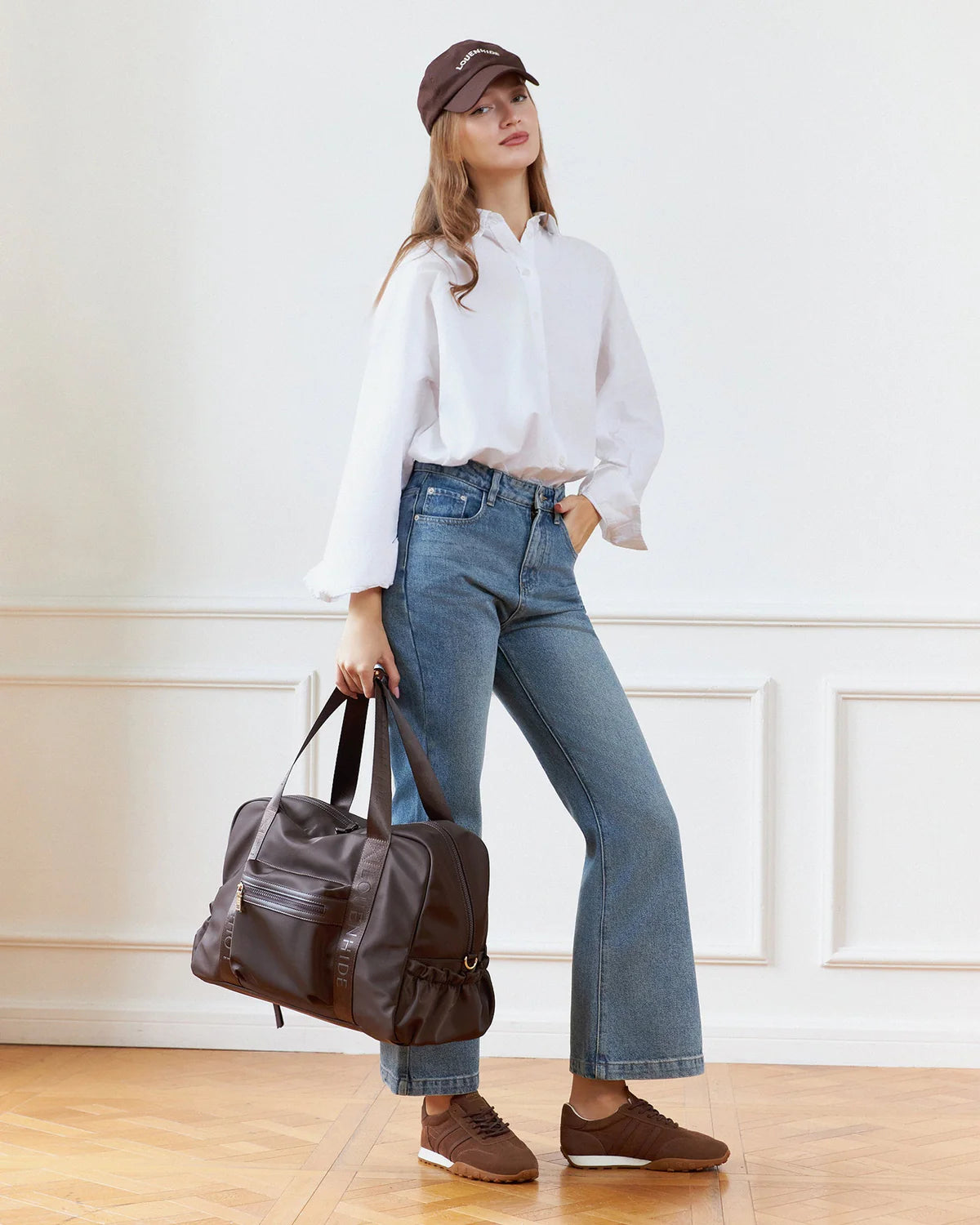 Louenhide Jenn Nylon Travel Bag Chocolate