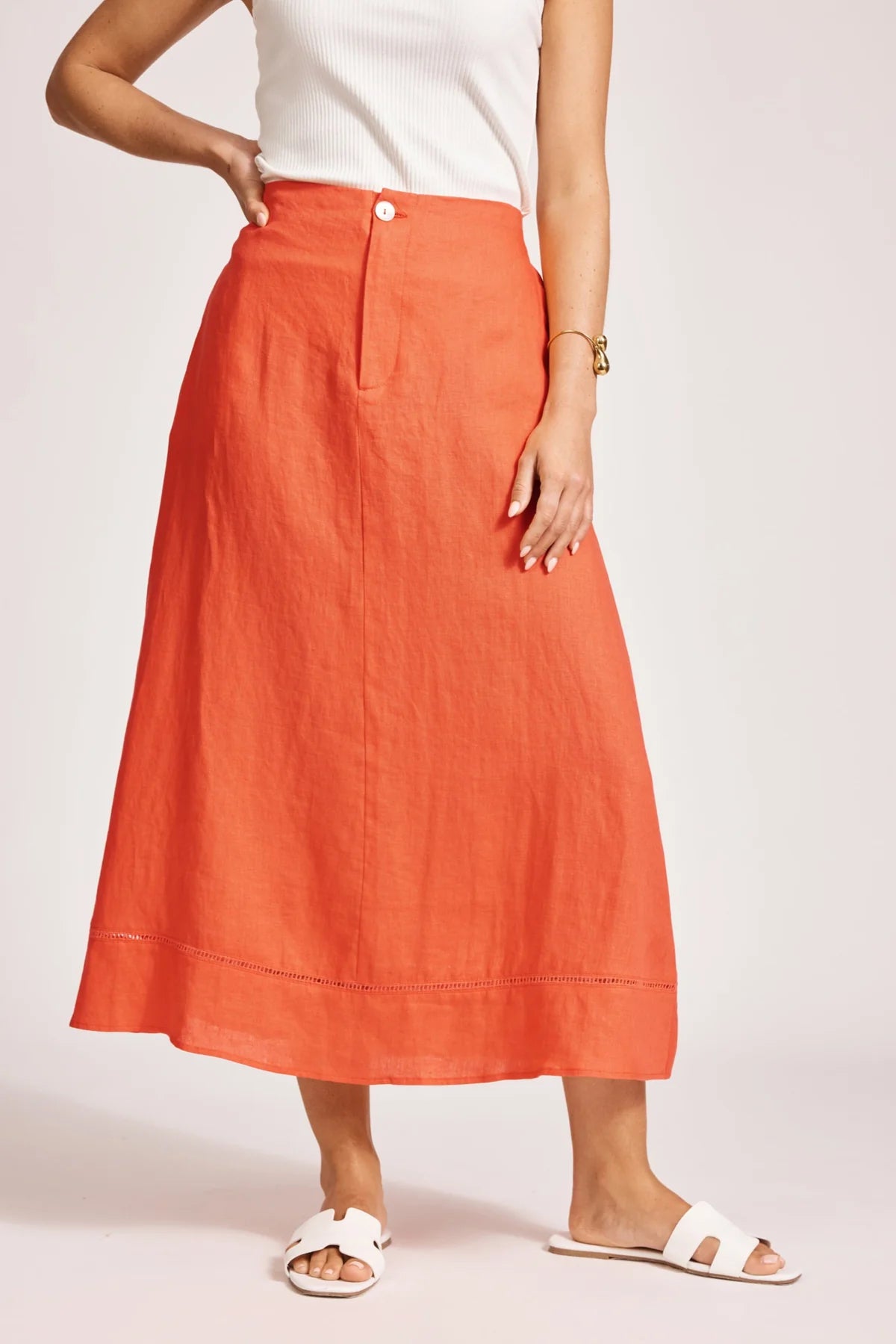 Miramar Maxi Skirt Coral