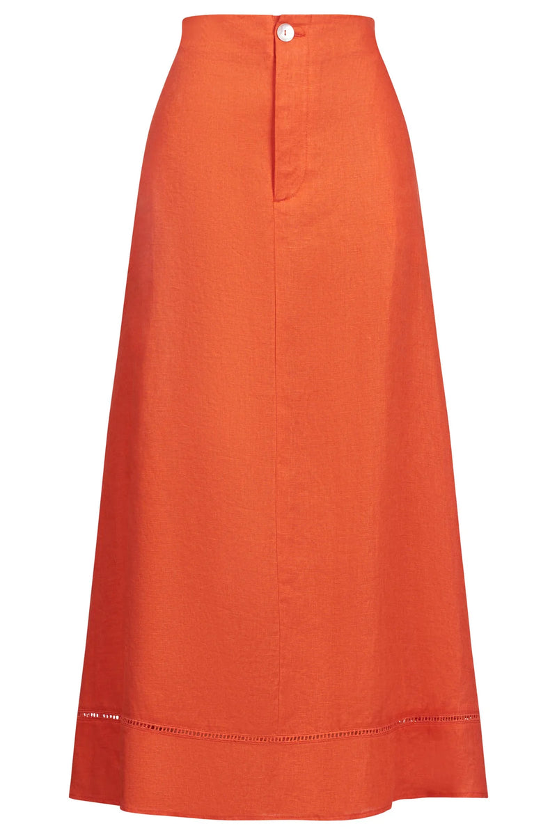 Miramar Maxi Skirt Coral