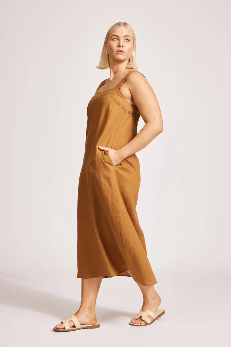 Miramir Tank Maxi Dress Caramel