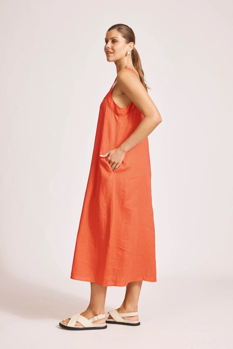 Miramir Tank Maxi Dress Coral