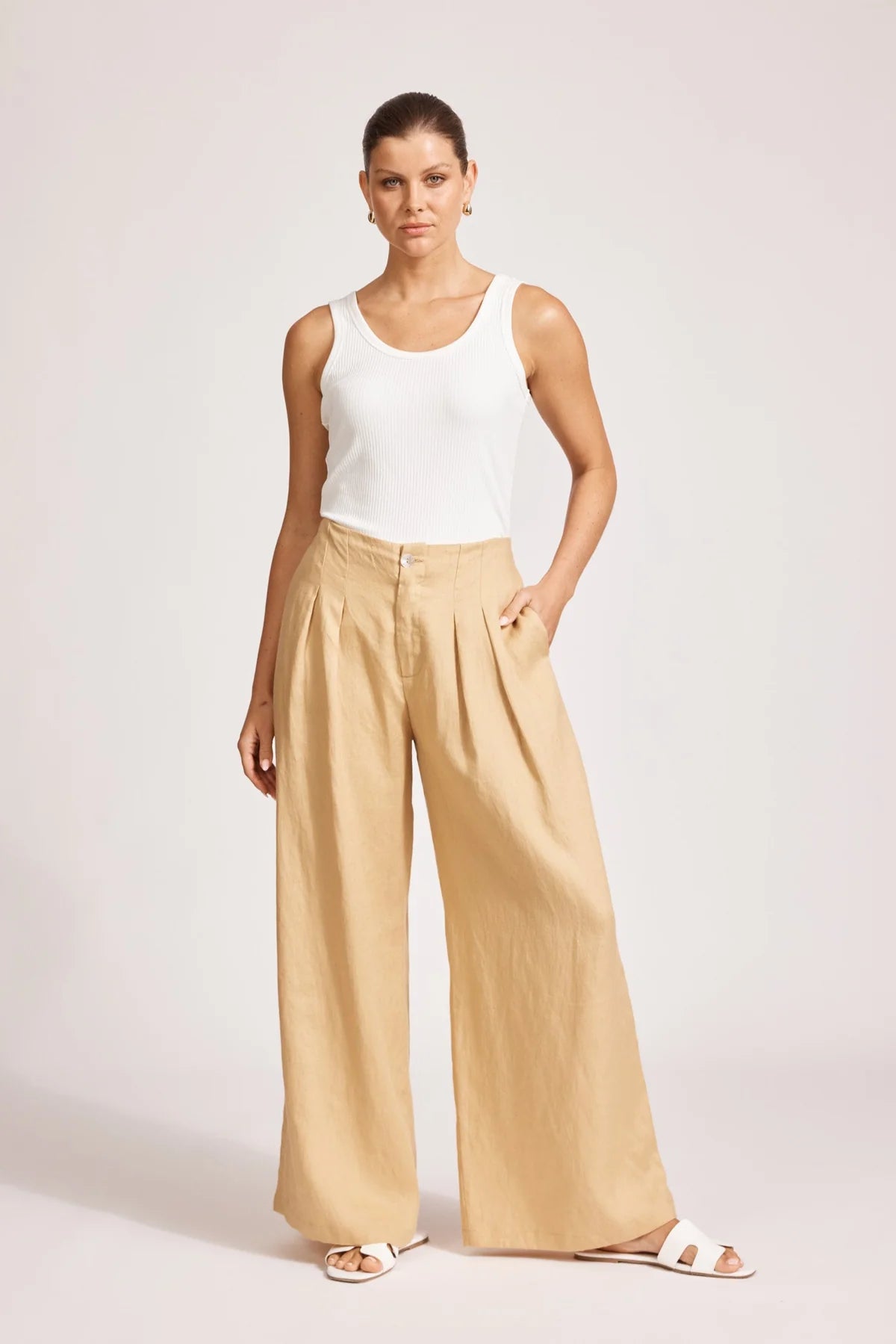 Miramar Palazzo Pant Camel