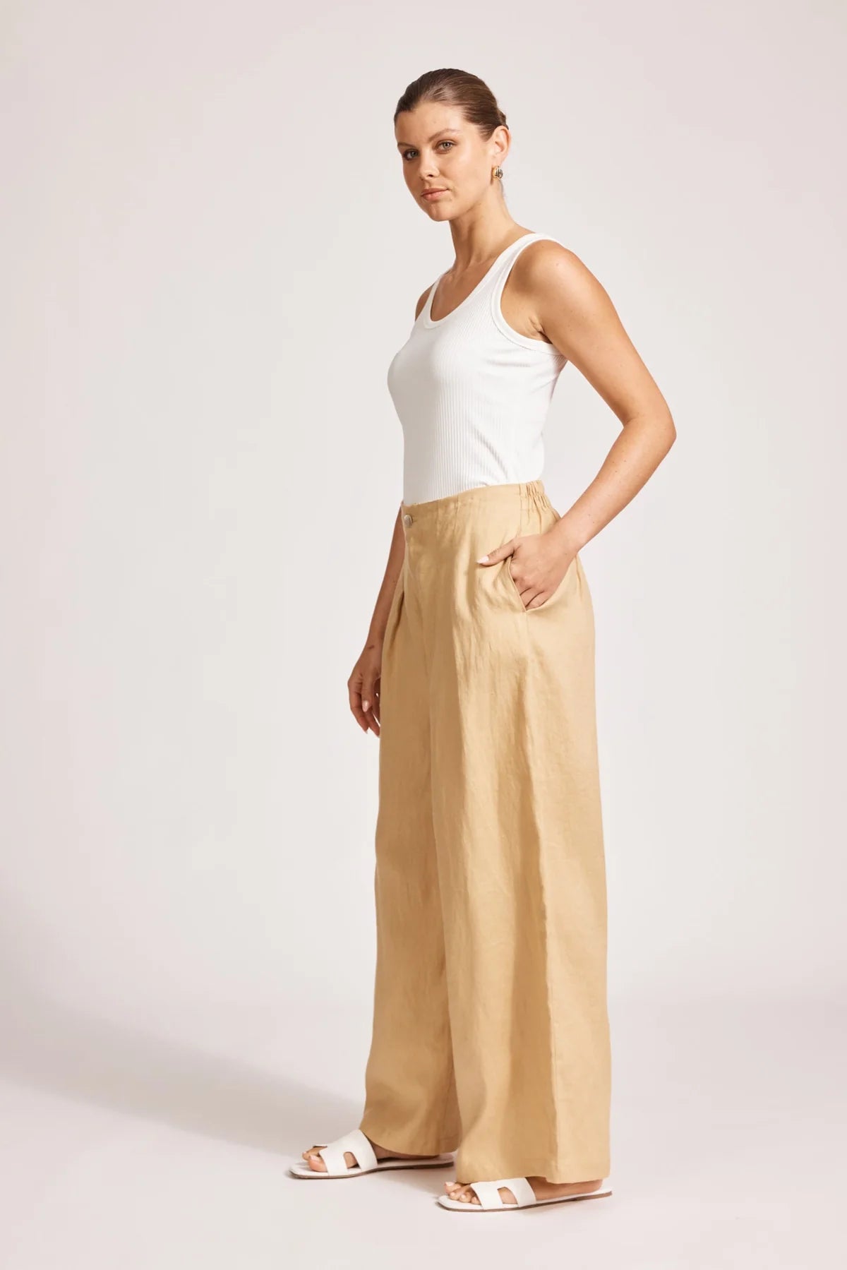 Miramar Palazzo Pant Camel