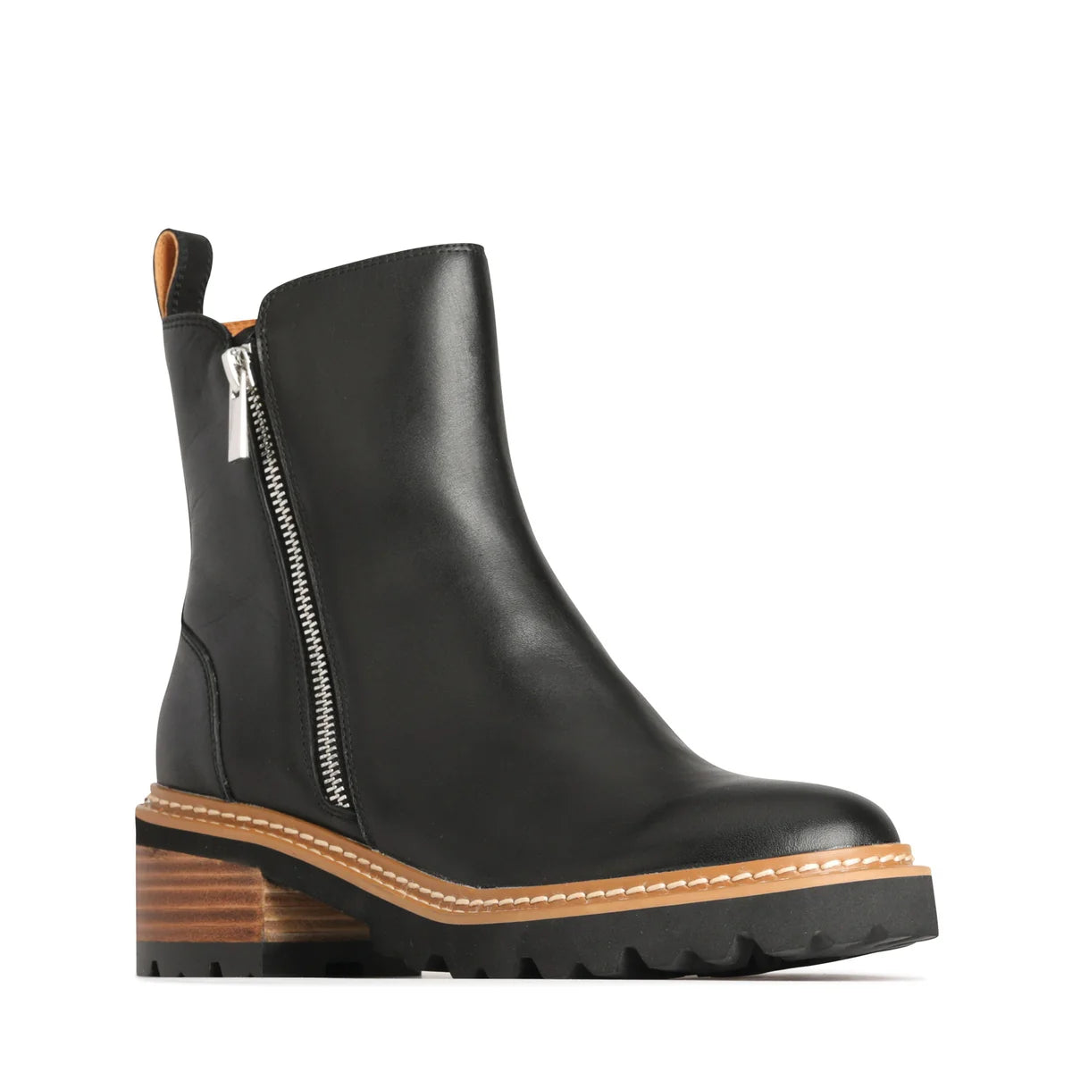 EOS Lindira Black Womens Leather Boot