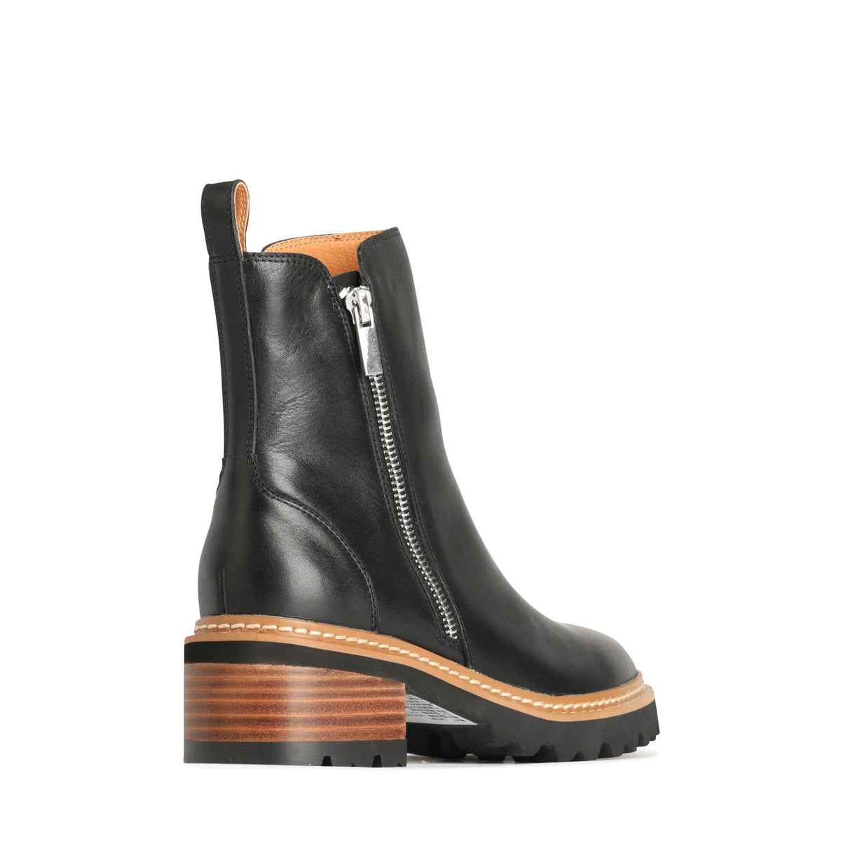 EOS Lindira Black Womens Leather Boot