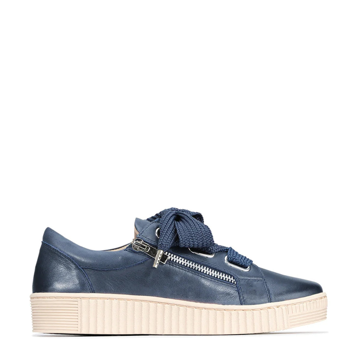 EOS Jovi Navy Leather Sneakers