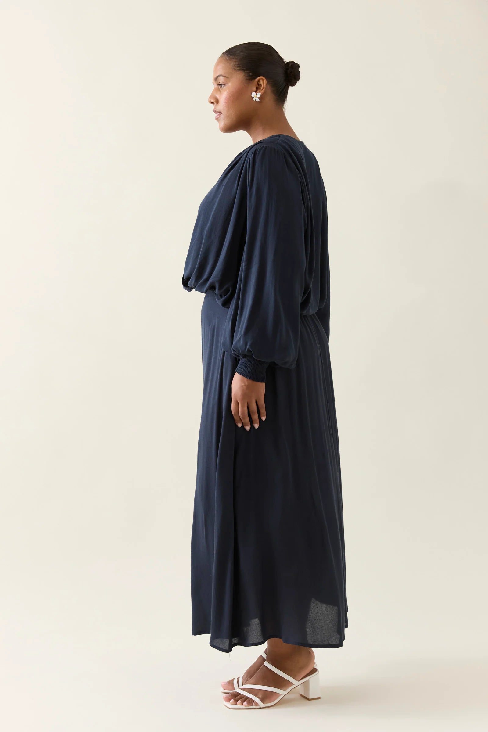 Oline Cropped Top Navy