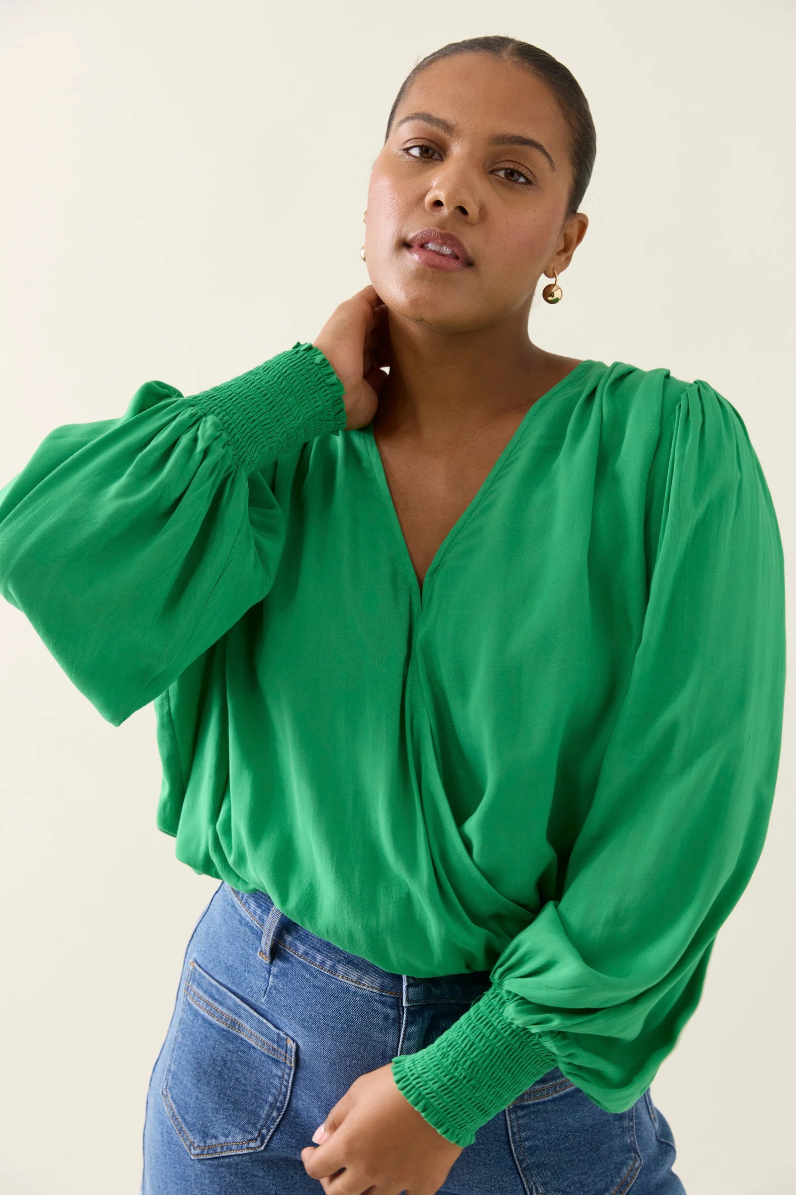 Isle Of Mine Oline Cropped Top Green