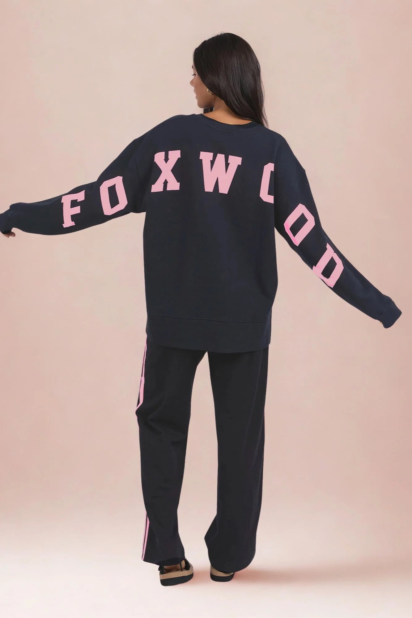 Interval Crew Navy + Neon Pink