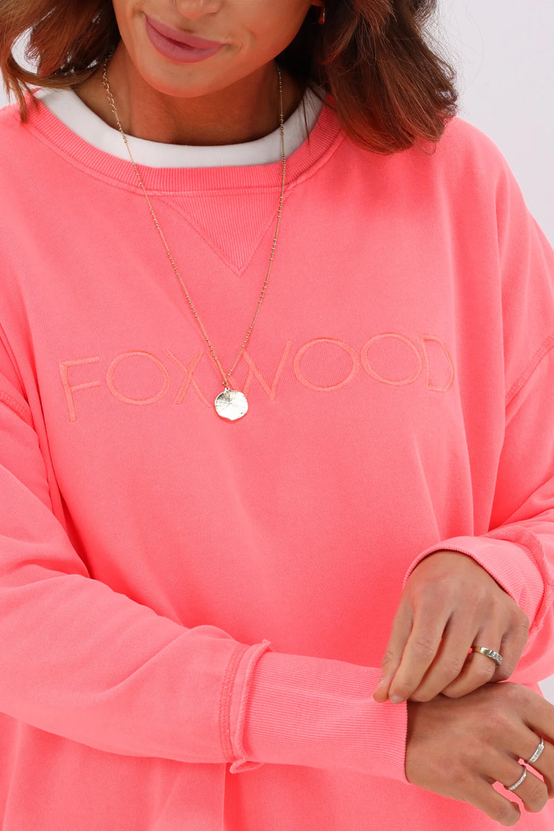 Simplified Crew Neon Pink