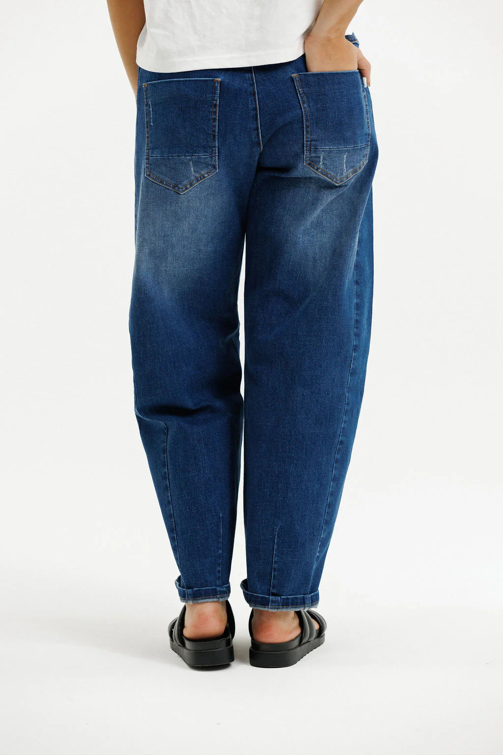 Barrel Jeans Blue Wash