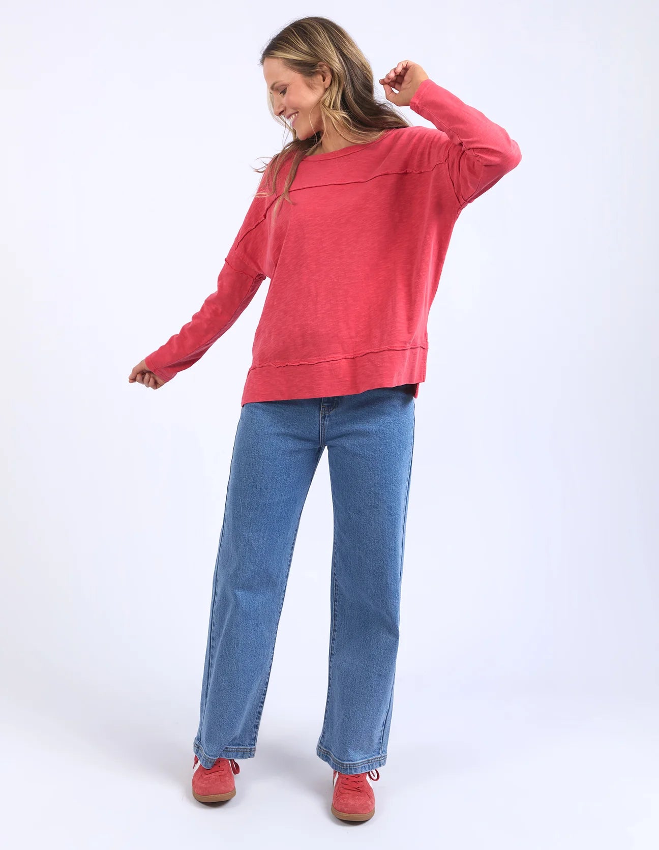 Jayne Throw On Top Cayenne Red